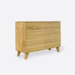 Komoda drewniana frezowana NESS