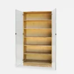 Dębowa witryna na książki z półkami ANDORA