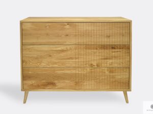 Stylish oak sideboard with drawers to living room bedroom NESS
