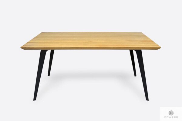 Modern table of oak tabletop to dining room VITA II