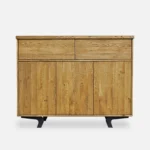 Industrialna komoda dębowa VITA II olej dąb antyczny (1)