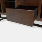 Komoda dębowa z szufladami półkami do salonu MOCCA I