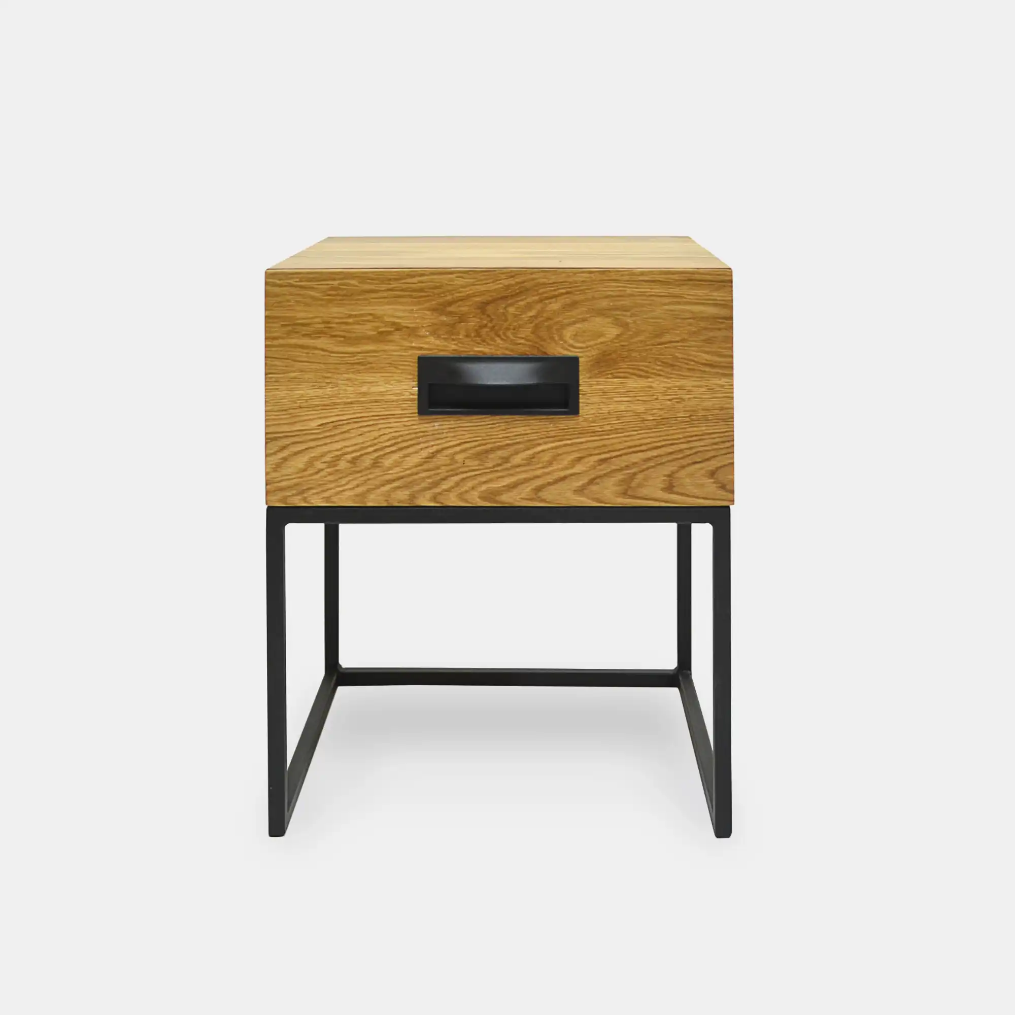 Oak bedside table with drawer WALT II