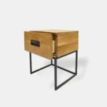 Oak bedside table with drawer WALT II