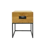 Oak bedside table with drawer WALT II