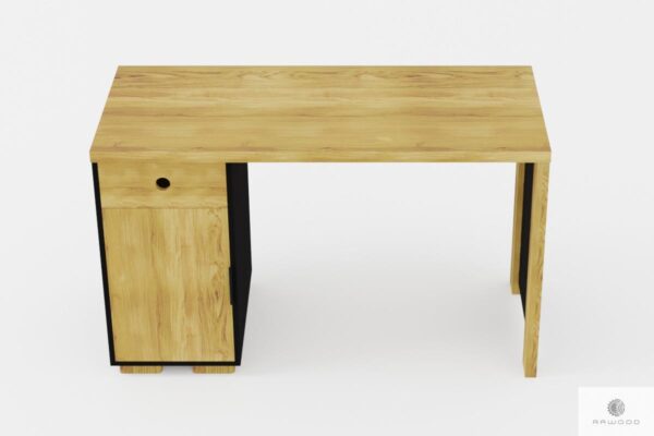 Oak desk with container for size to office CARLA