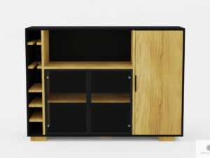 Design oak bar cabinet to living room CARLA