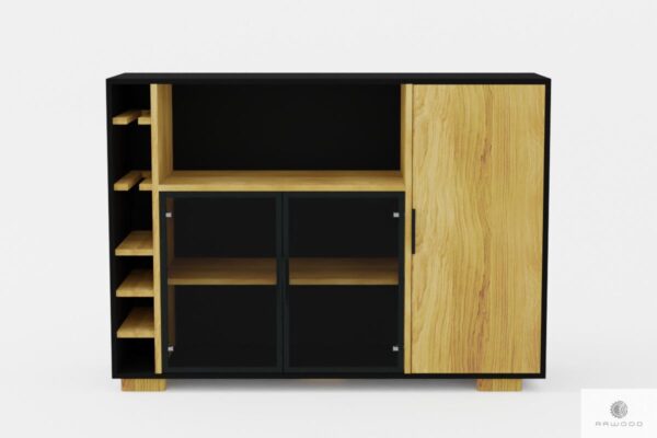 Design oak bar cabinet to living room CARLA