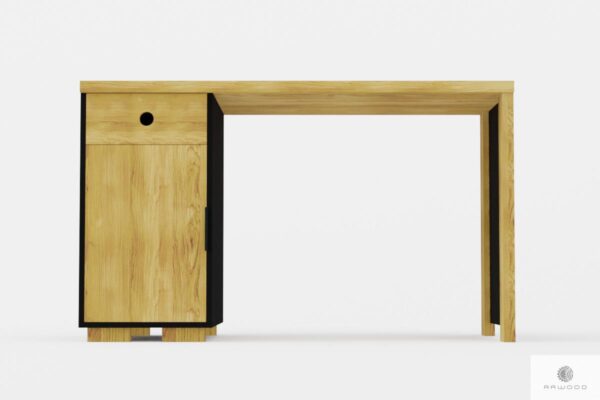 Modern oak desk with drawer for order to office CARLA