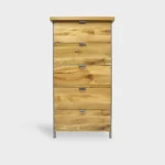 Komoda dębowa z szufladami wysoka do salonu HUGON I