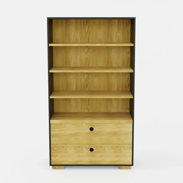 Large bookcase with drawers and shelves for the living room CARLA