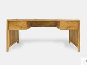 Oak desk with drawers of solid wood to office DAVOS II