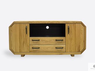 Modern oak TV cabinet with drawers to living room OMNIS II