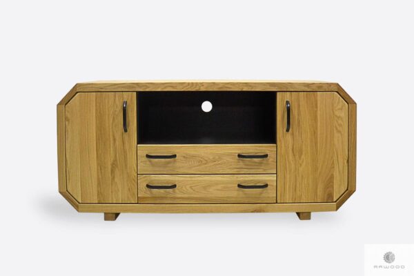 Modern oak TV cabinet with drawers to living room OMNIS II