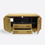 Modern oak TV cabinet with drawers for living room OMNIS II