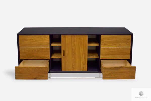 Wooden TV cabinet with drawers cabinets to living room DENIS II
