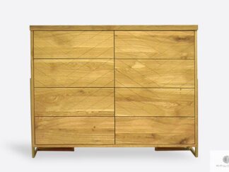 Modern oak chest of drawers to living room CARIN I