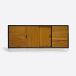 Oak TV cabinet with drawers modern DENIS II
