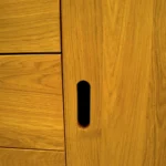 Oak TV cabinet with drawers modern DENIS II