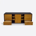 Oak TV cabinet with drawers modern DENIS II