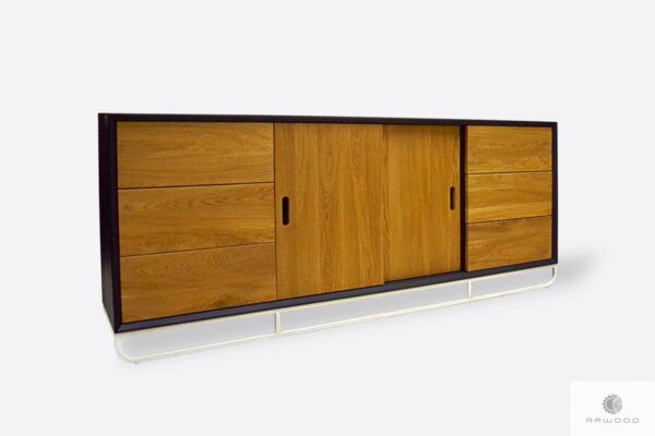 Modern TV cabinet on metal legs to living room DENIS II