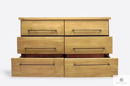 Industrial oak dresser with drawers to room HUGON II