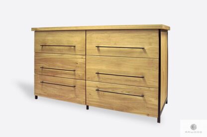 Modern oak chest of drawers to living room HUGON II
