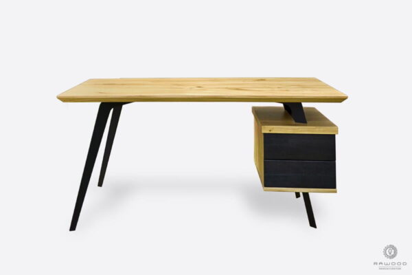 Modern oak office desk for size order VITA II