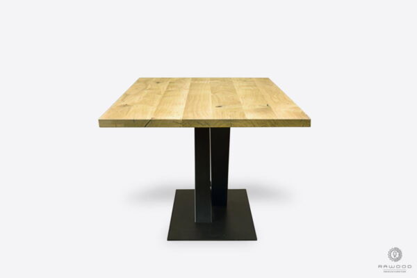 Modern table of oak wood metal to dining room kitchen VENTO