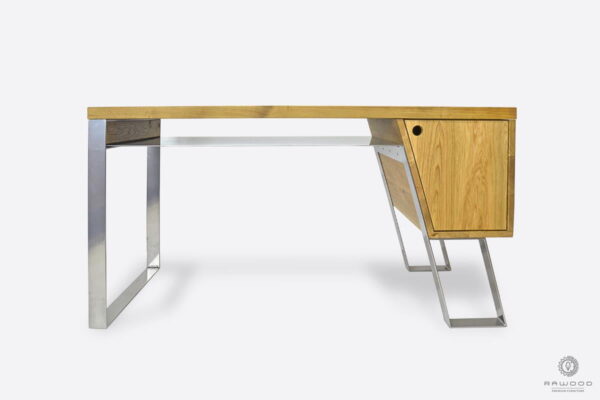 Desk of oak wood on metall legs BORA sale