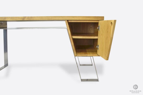 Wooden desk with metal legs to office BORA sale