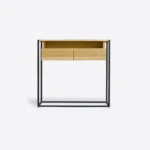 Konsola dębowa loft z szufladami do przedpokoju MERIS