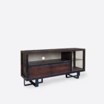 Drewniana szafka RTV MOCCA lakier rustykalny (4)