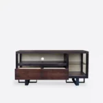 Drewniana szafka RTV MOCCA lakier rustykalny (5)