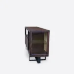 Drewniana szafka RTV MOCCA lakier rustykalny (6)