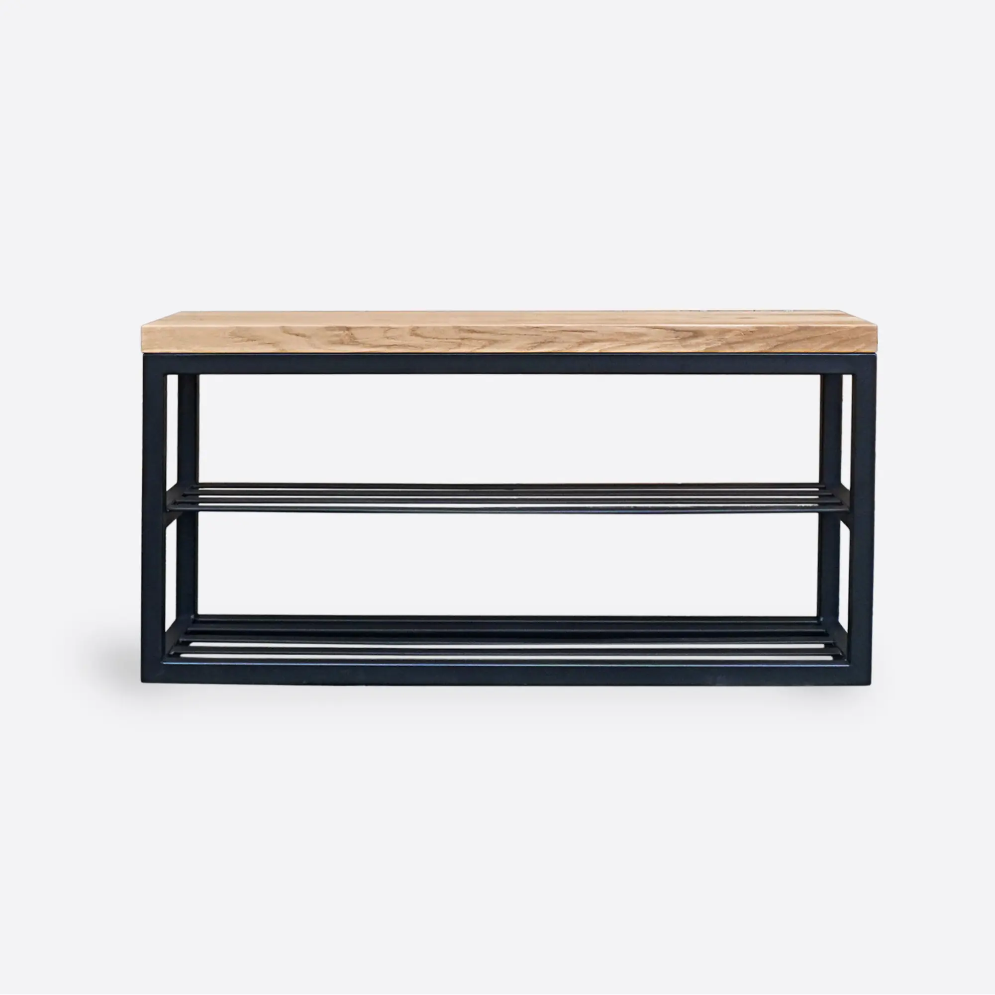 Ławka dębowa z półką loft siedzisko do przedpokoju HUGON III (1) Ławka dębowa z półką loft siedzisko do przedpokoju HUGON III (1)