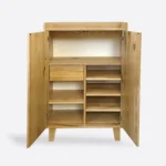 Oak bar for alcohols for the living room of the office NESS