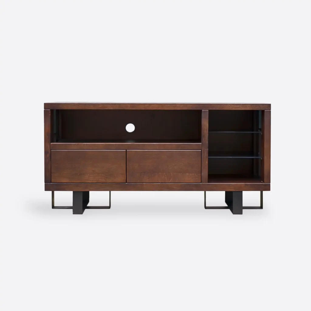 Wooden TV cabinet with metal legs MOCCA I