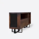 Wooden TV cabinet with metal legs MOCCA I