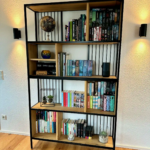 individual industrial bookcase, colorless oil matt(1)