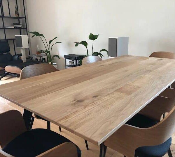 Stół do jadalni z blatem z litego drewna na zamówienie VITA producent warszawa