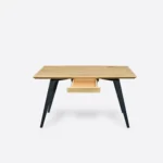 Biurko dębowe z szufladą VITA III - bez skórzanej wstawki