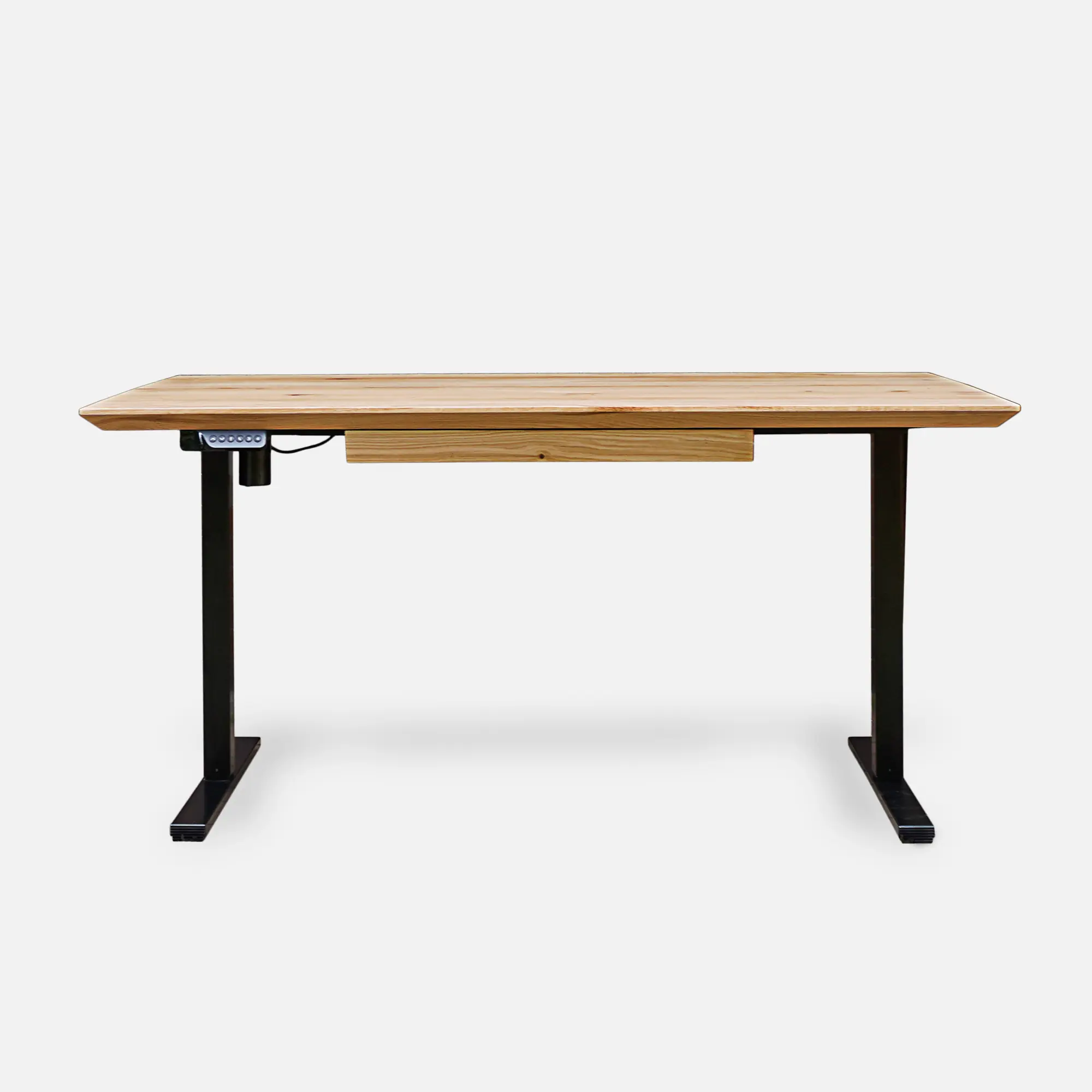 dębowe biurko COLIN z regulacją wysokości - lakier NATURALNY matowy (2) dębowe biurko COLIN z regulacją wysokości - lakier NATURALNY matowy (2)