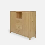 Oak chest of drawers on legs to living room DAVOS - Image 3