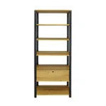 Loft oak bookcase for living room COLIN