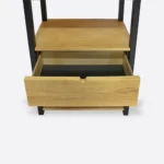 Loft oak bookcase for living room COLIN