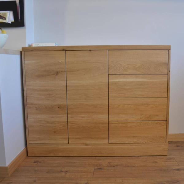 Dębowa komoda z szufladami według projektu Klienta komoda na zamówienie RaWood
