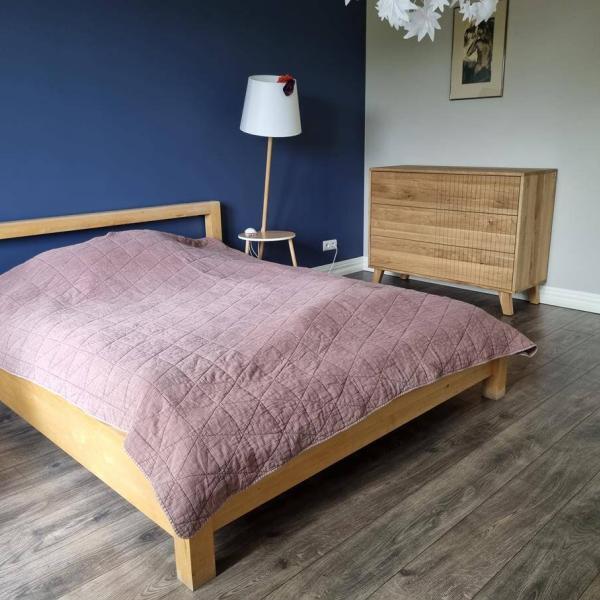 Designerska stylowa komoda dębowa z szufladami na zamówienie do sypialni NESS