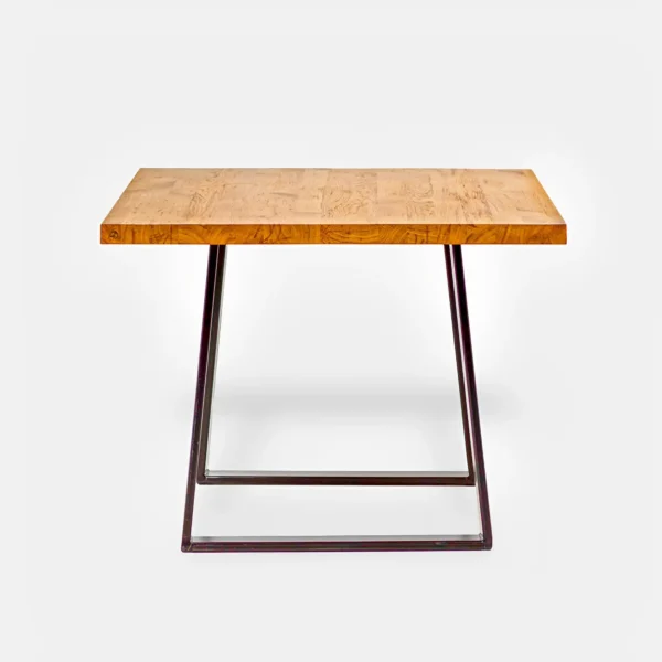 Oak table on metal legs SERSO