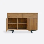 Komoda dębowa industrialna z litego drewna  VITA